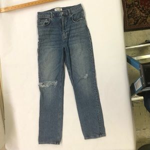 Reformation jeans Palermo Destroyed wash.  11” rise W28 L28